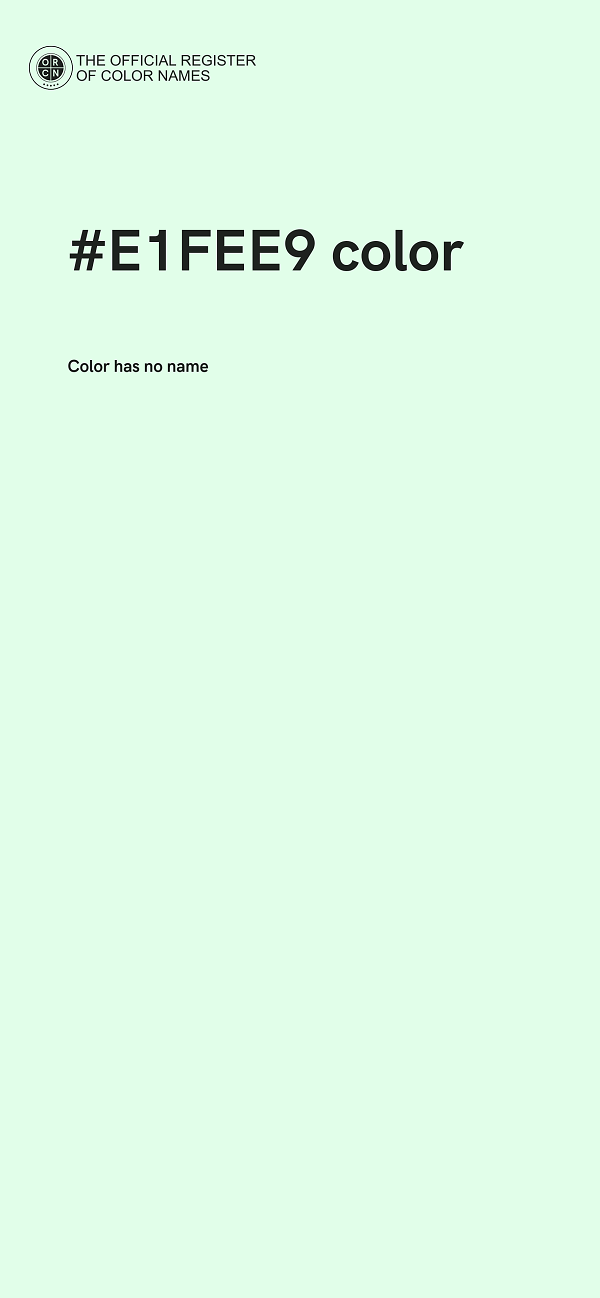 #E1FEE9 color image