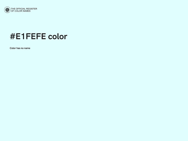 #E1FEFE color image