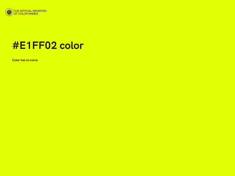 #E1FF02 color image