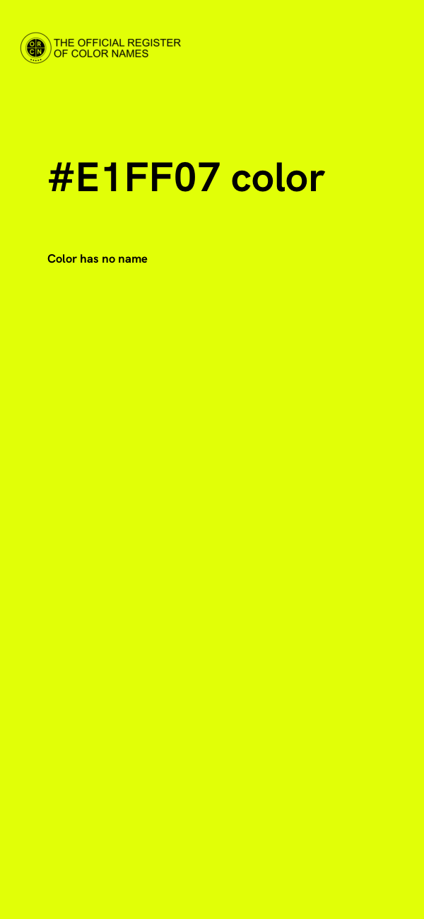 #E1FF07 color image