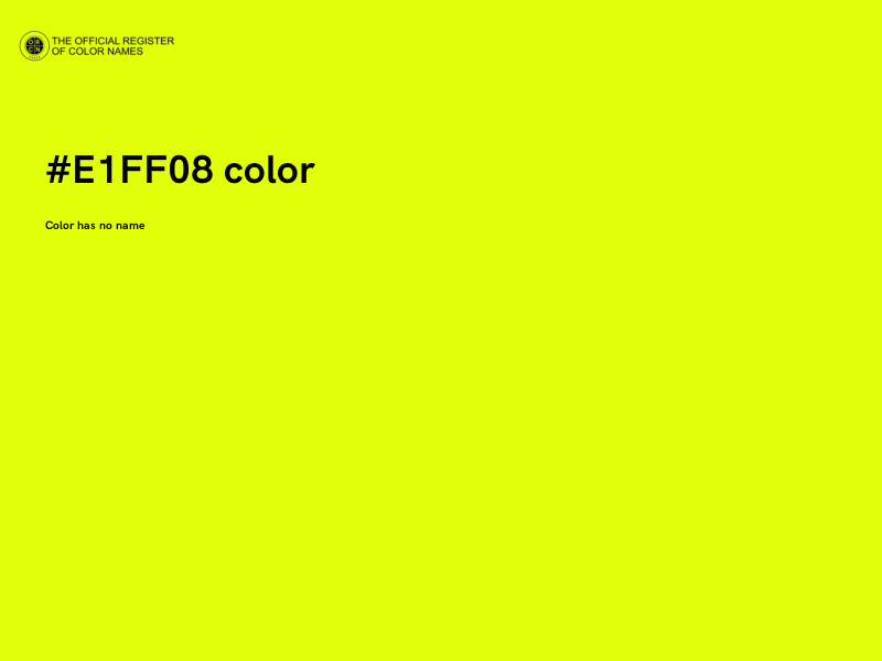 #E1FF08 color image