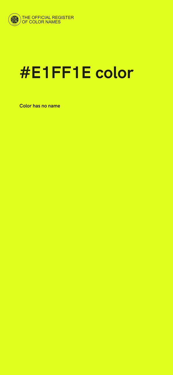#E1FF1E color image