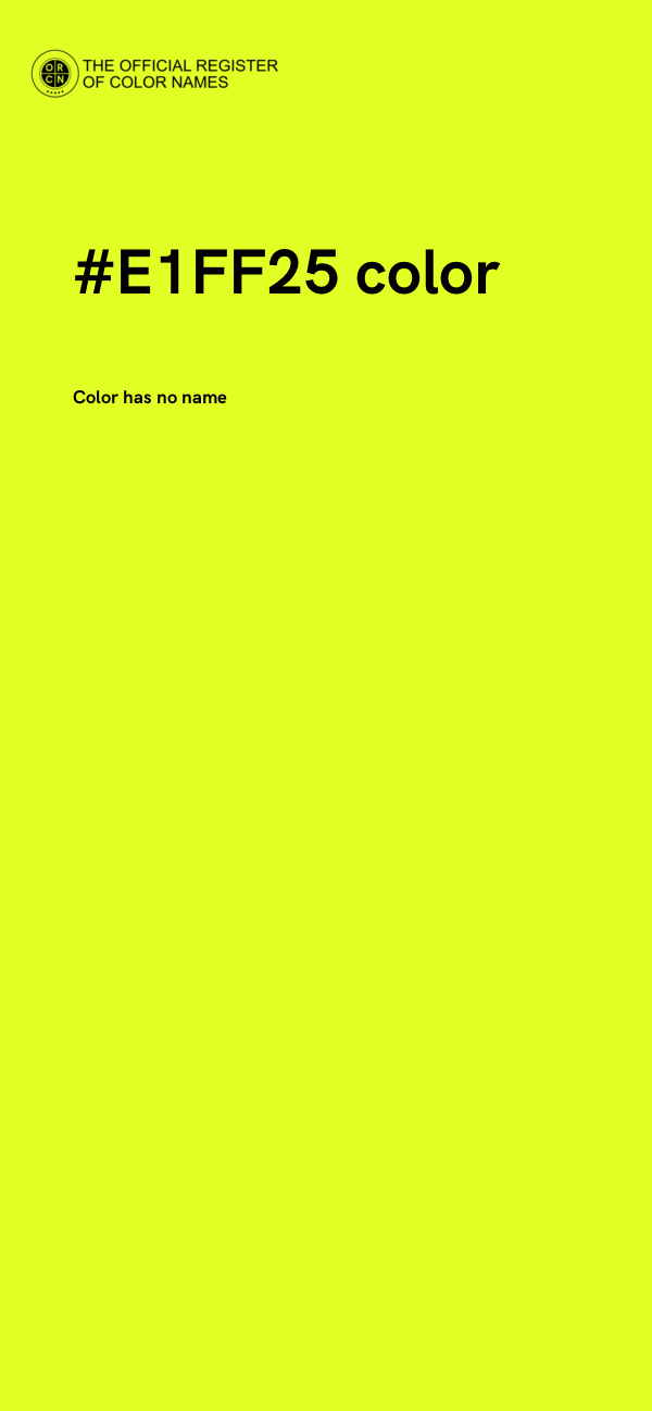 #E1FF25 color image