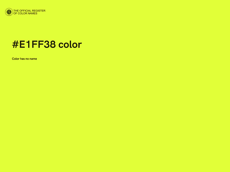 #E1FF38 color image