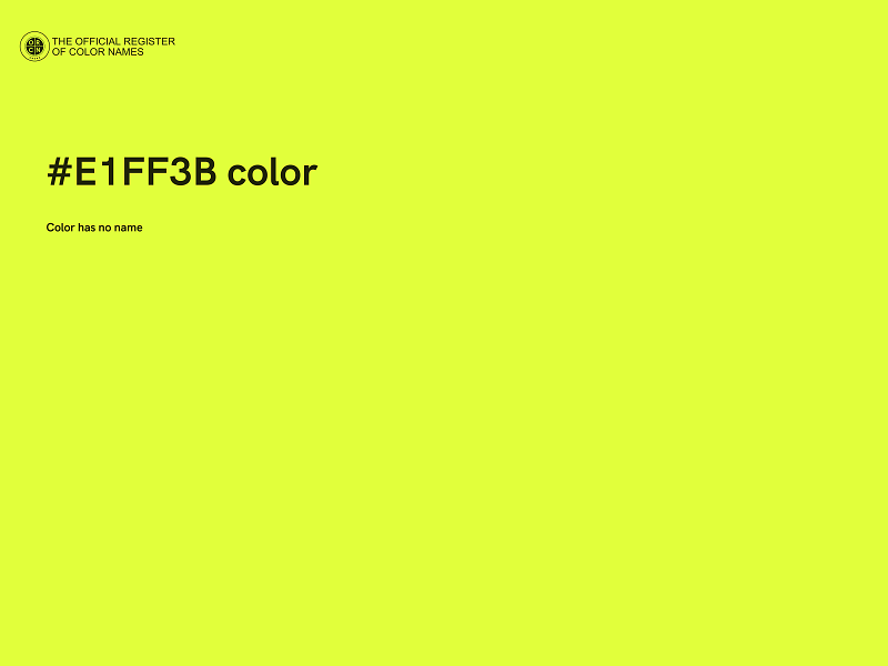 #E1FF3B color image