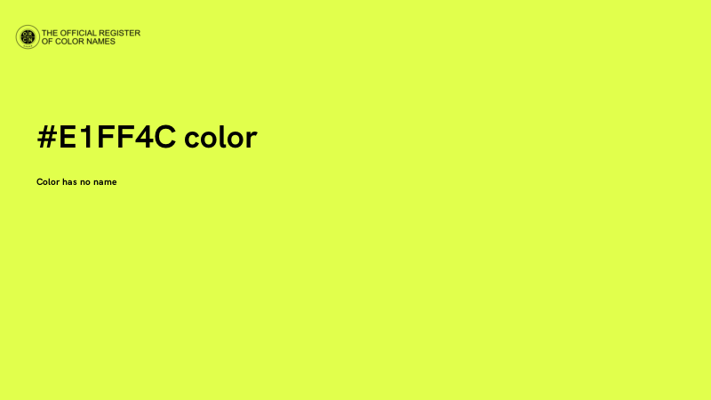 #E1FF4C color image