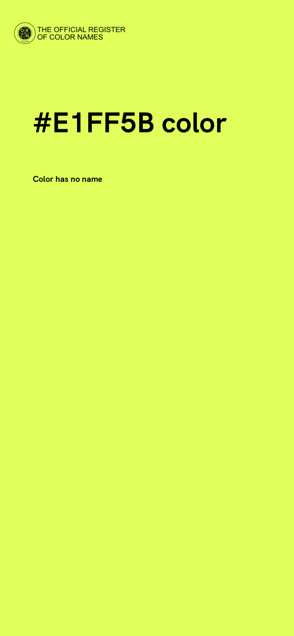 #E1FF5B color image