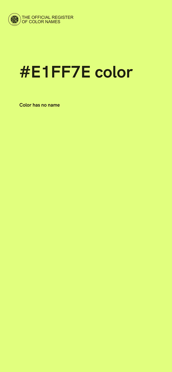 #E1FF7E color image