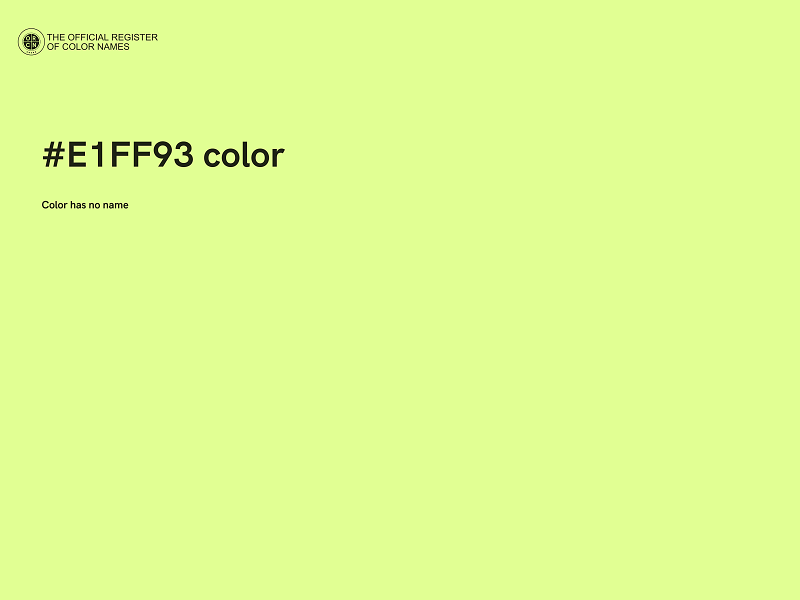 #E1FF93 color image