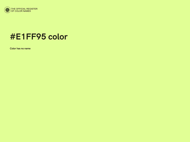 #E1FF95 color image