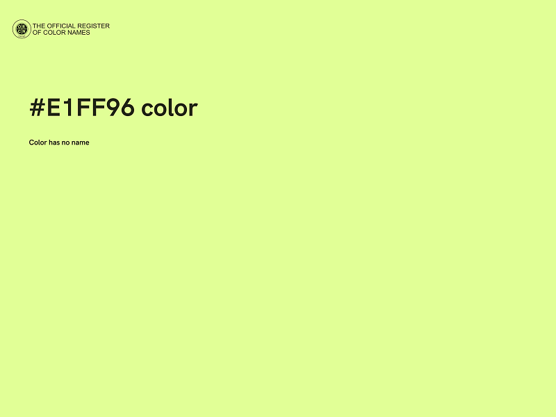 #E1FF96 color image