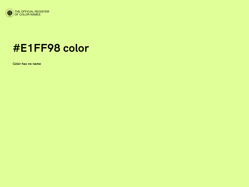 #E1FF98 color image