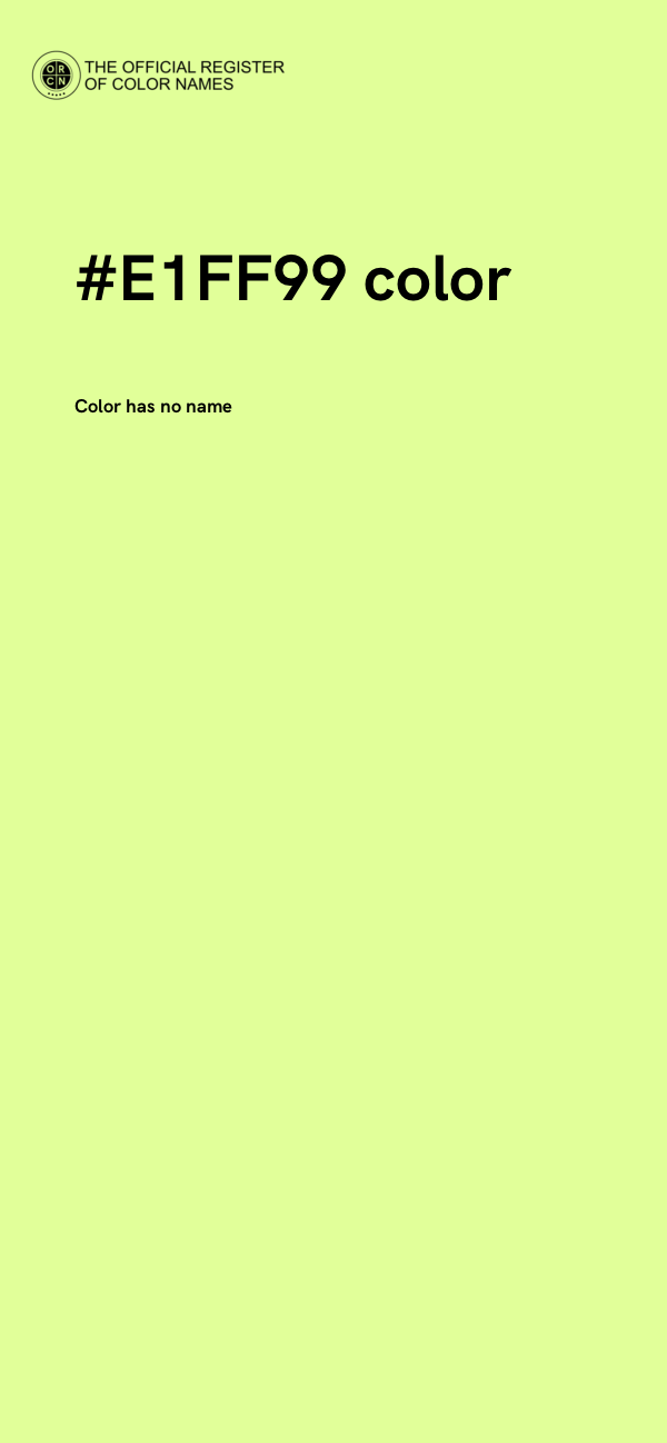 #E1FF99 color image