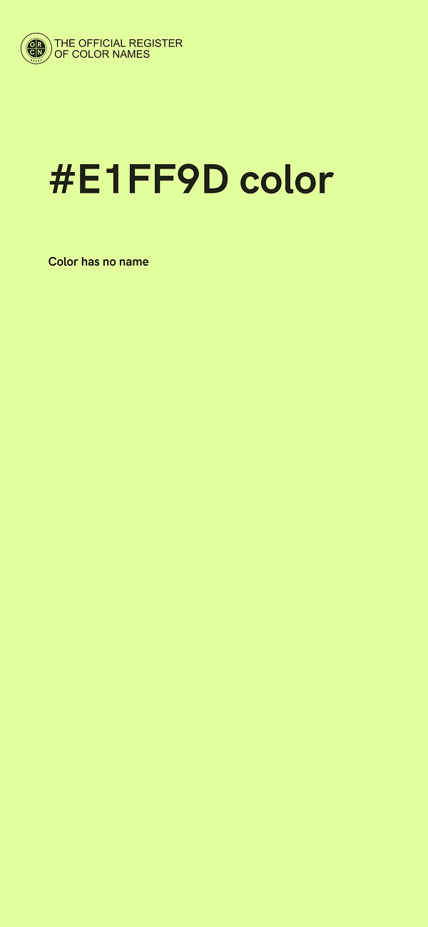 #E1FF9D color image