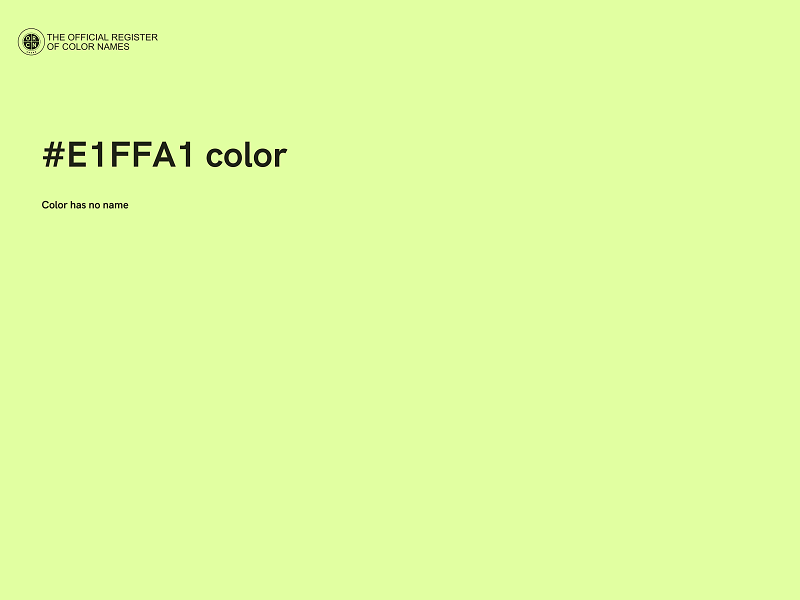 #E1FFA1 color image