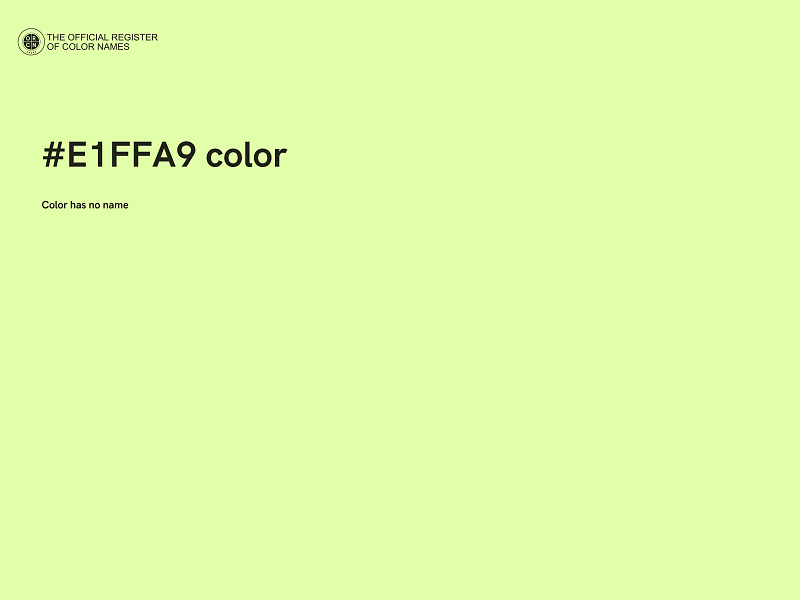 #E1FFA9 color image