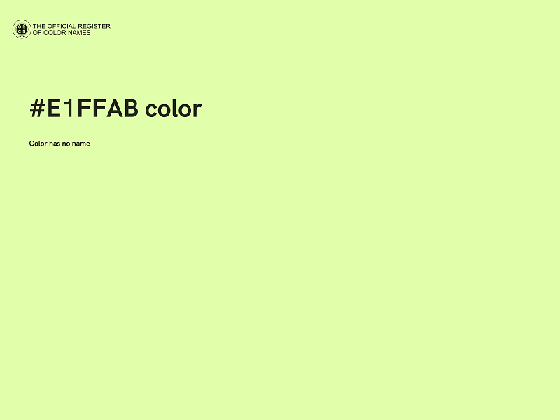 #E1FFAB color image