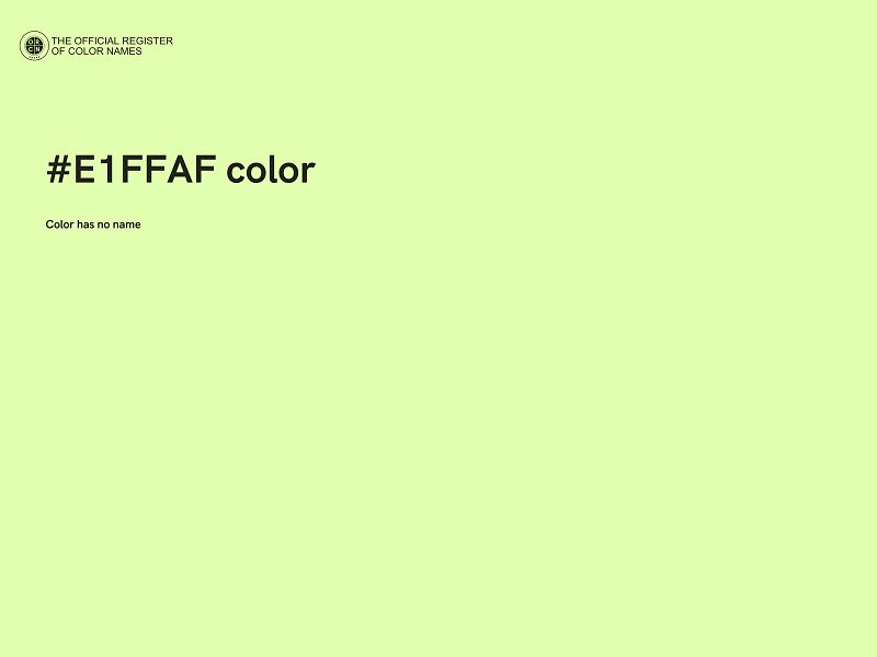 #E1FFAF color image