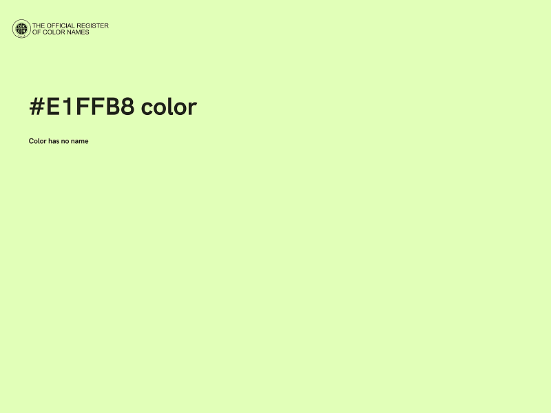 #E1FFB8 color image