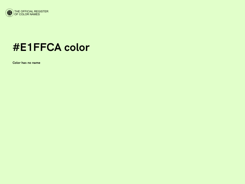 #E1FFCA color image