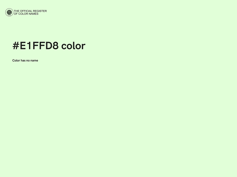 #E1FFD8 color image