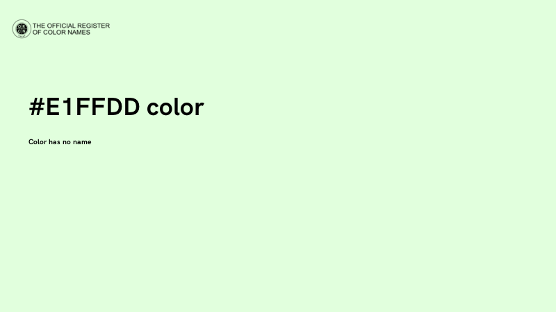 #E1FFDD color image