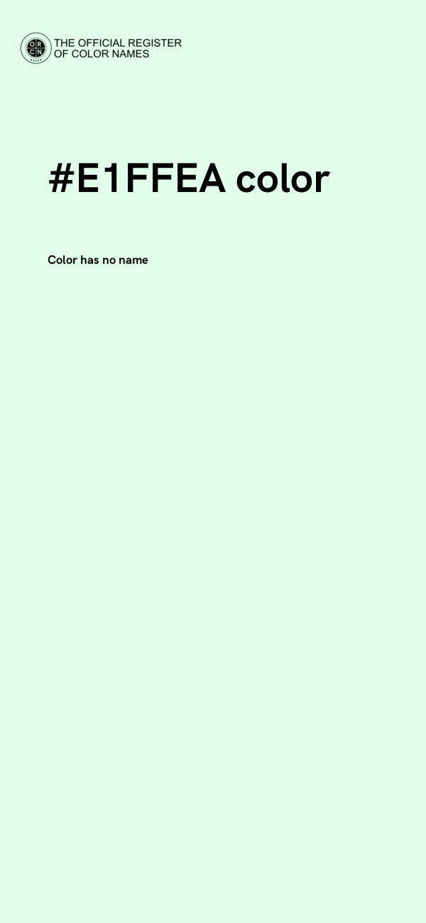 #E1FFEA color image