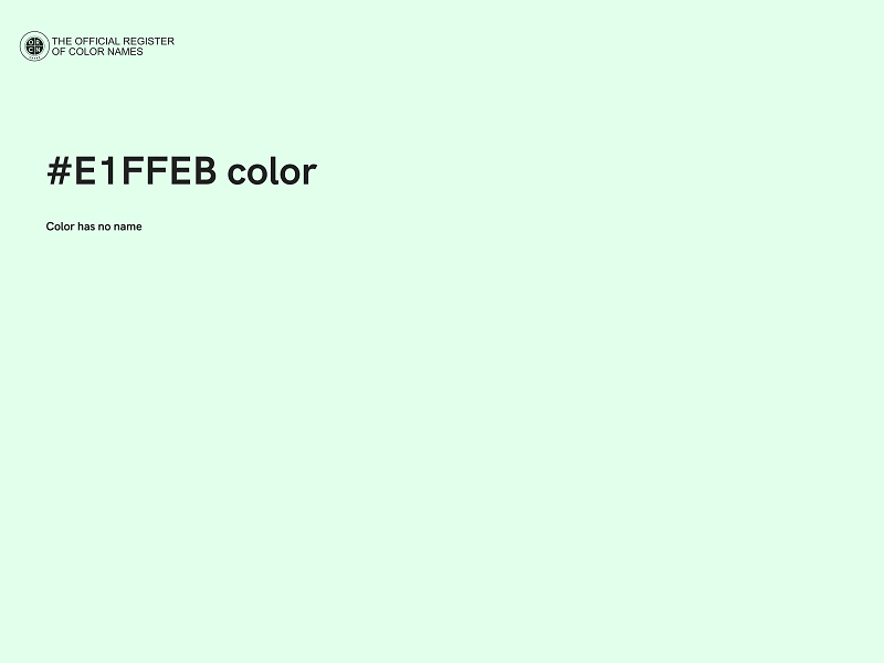 #E1FFEB color image