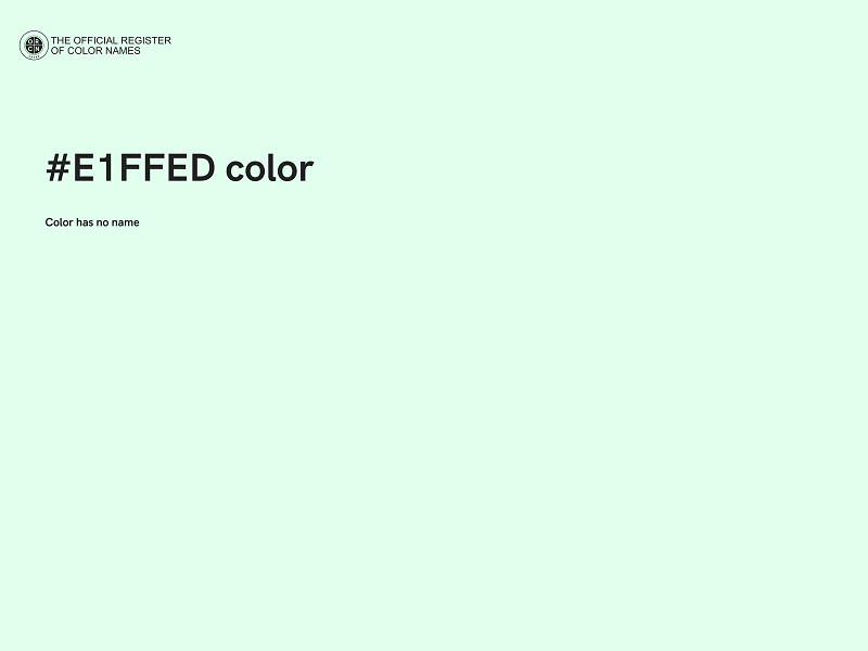 #E1FFED color image