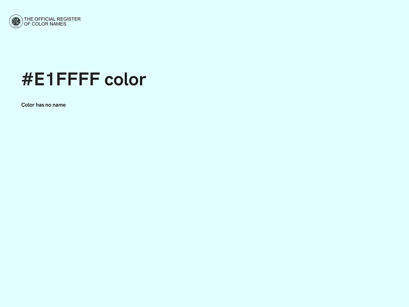 #E1FFFF color image