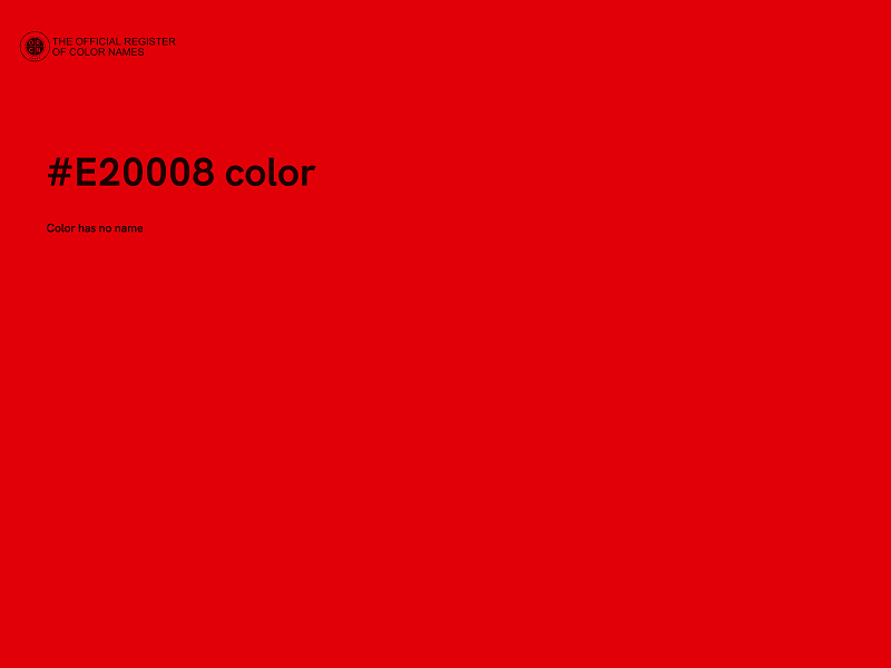 #E20008 color image