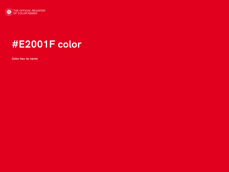 #E2001F color image