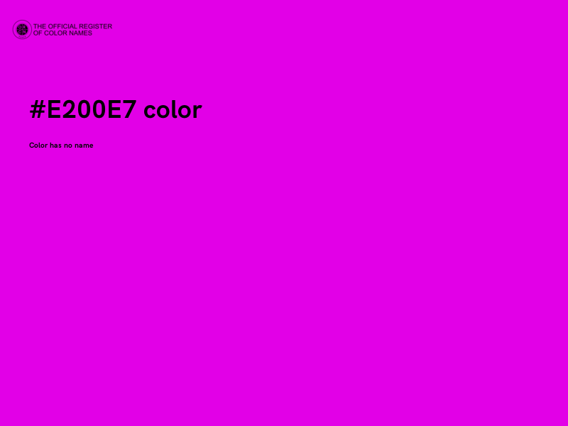 #E200E7 color image