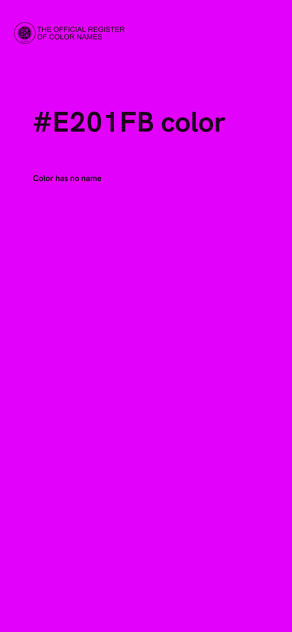 #E201FB color image