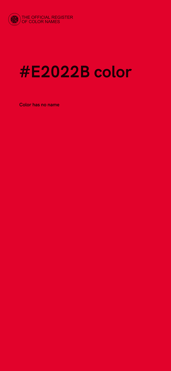 #E2022B color image