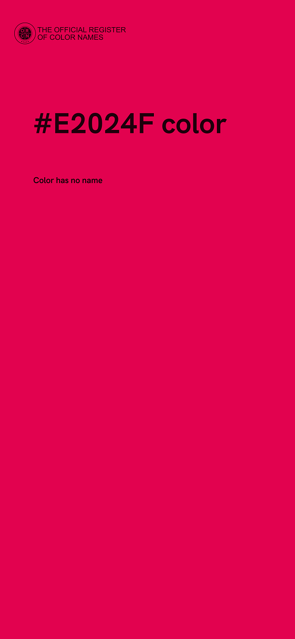 #E2024F color image