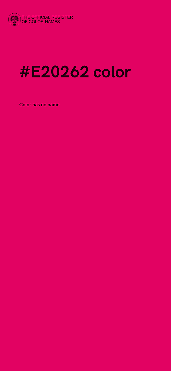 #E20262 color image