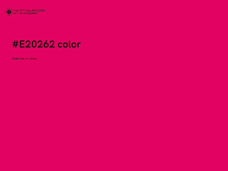 #E20262 color image