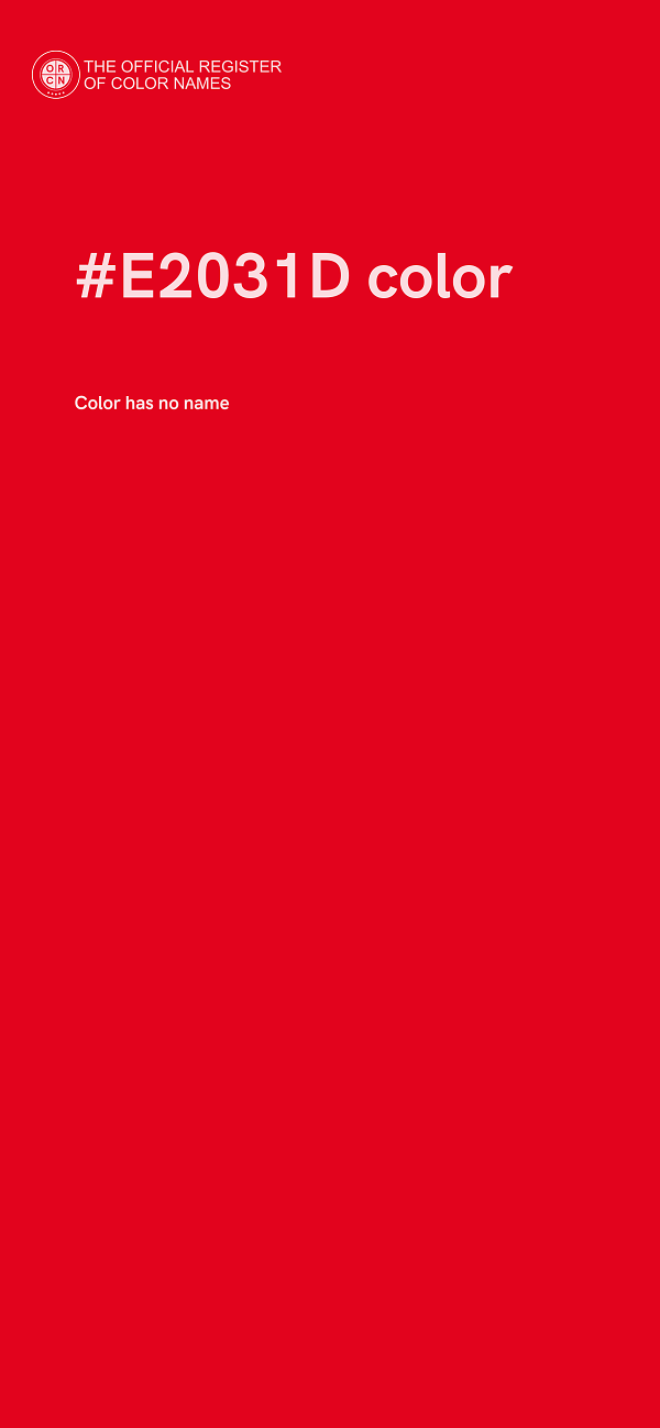 #E2031D color image