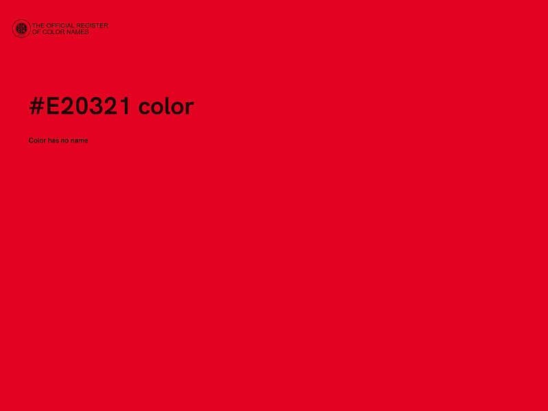 #E20321 color image