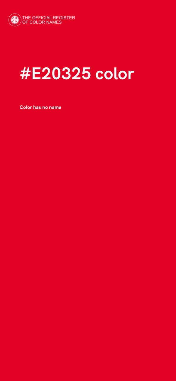 #E20325 color image