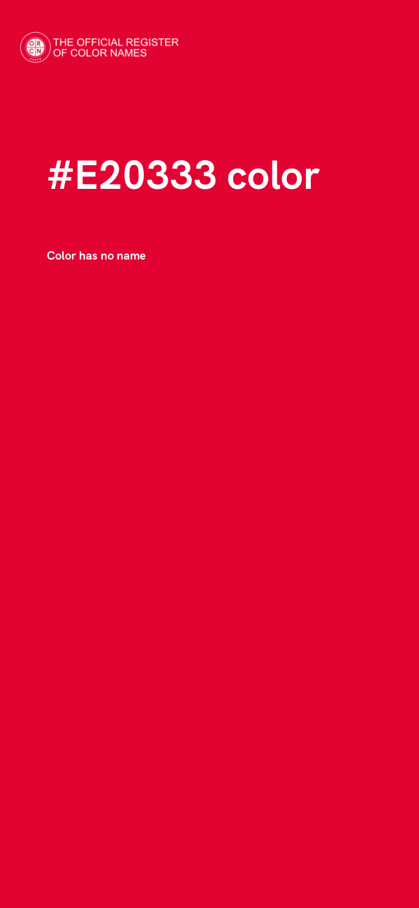 #E20333 color image
