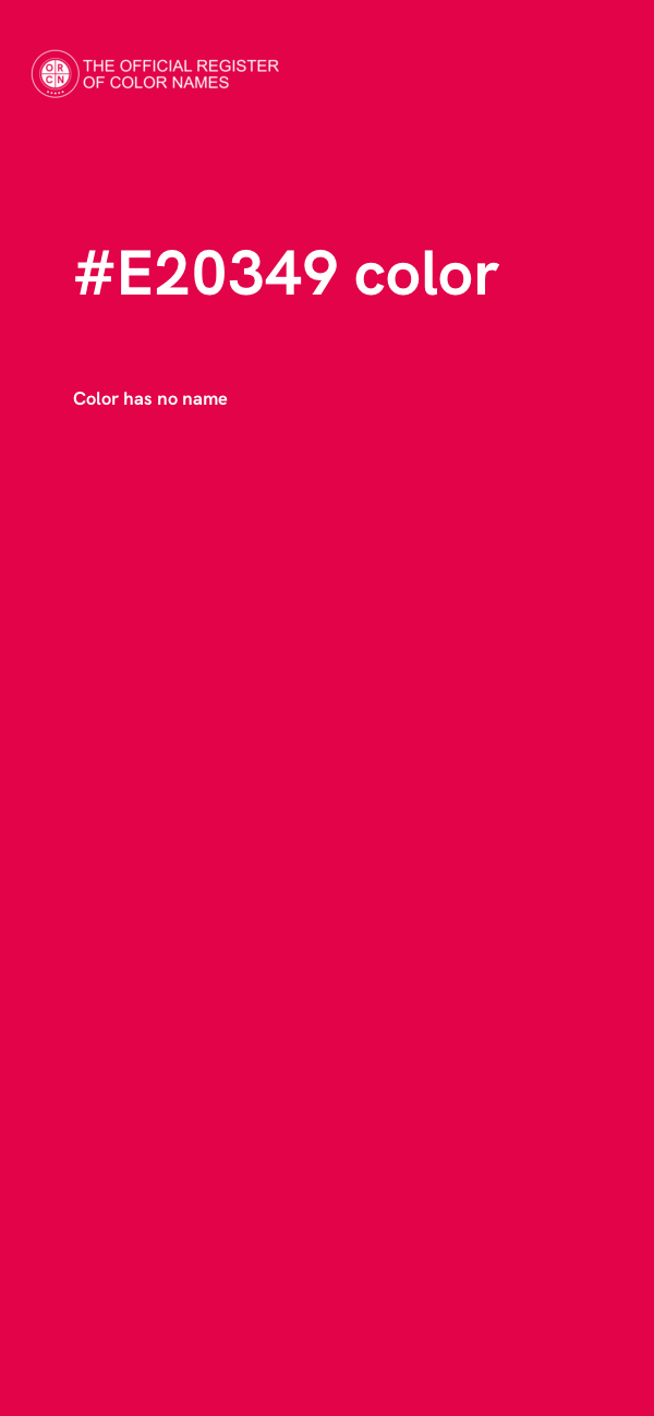 #E20349 color image
