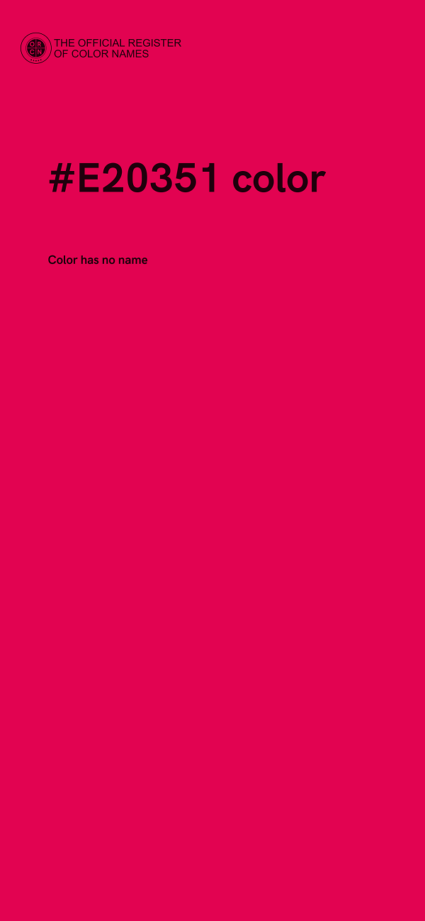 #E20351 color image