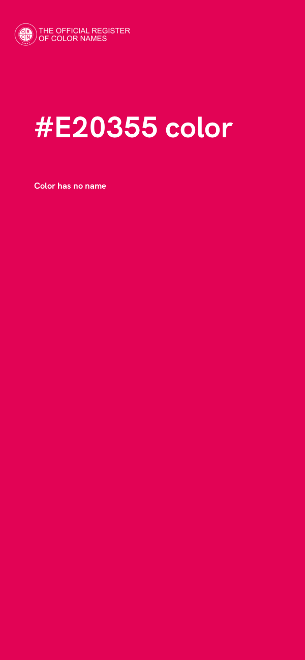 #E20355 color image