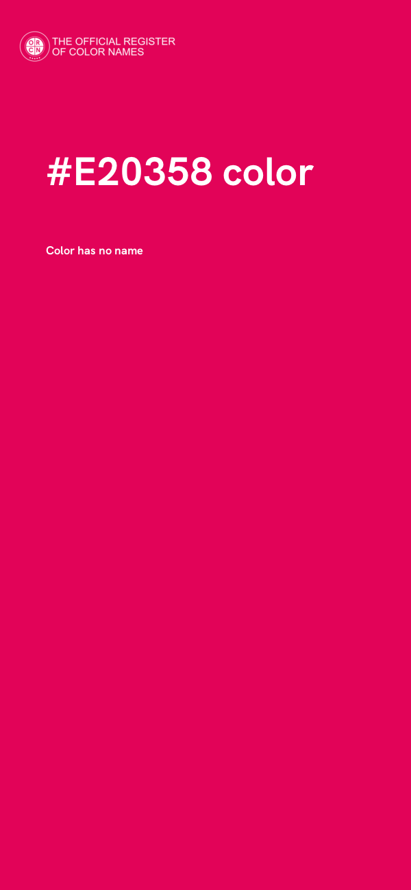 #E20358 color image