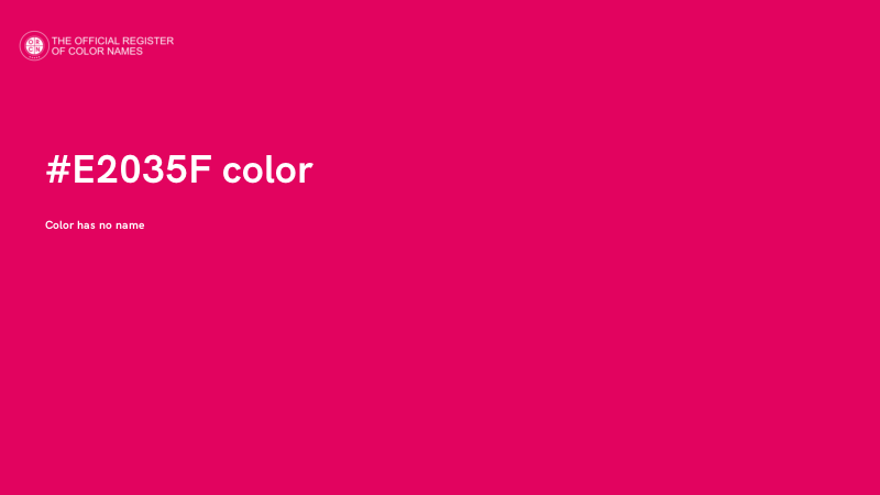 #E2035F color image