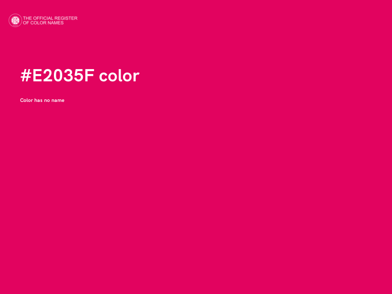 #E2035F color image