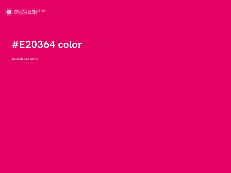 #E20364 color image