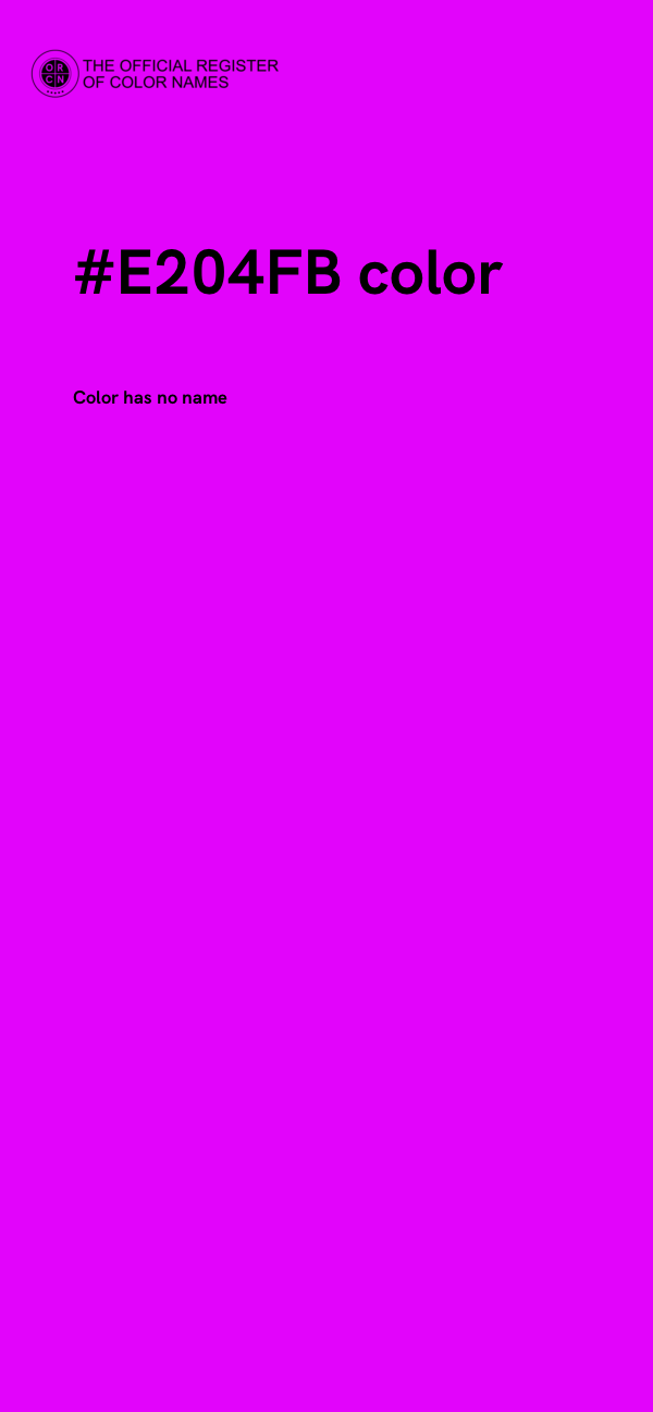 #E204FB color image